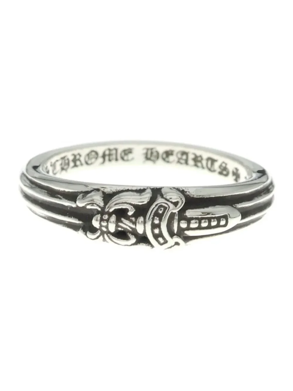 Chrome Hearts Baby Classic Dagger Ring Silver